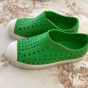 Green native shoes